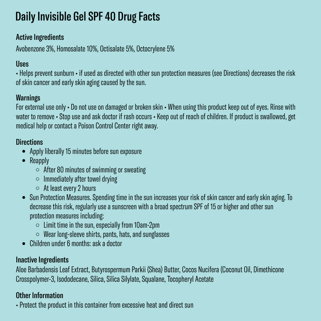 Daily Invisible Gel SPF 40 Sunscreen - Image 11